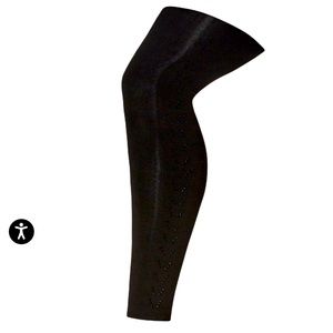 CITY CHIC Fleece lined black rhinestone leggings